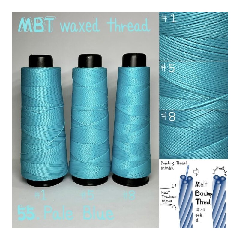 Voskovaná nit, bledě modré (55.Pale Blue) Voskovaná nit, bledě modré (55.Pale Blue)