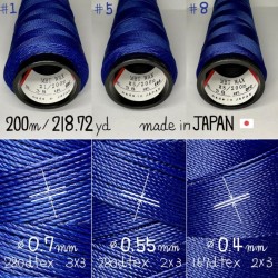Voskovaná nit, blankytně modrá (38.Cerulean Blue)