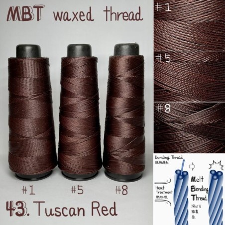 Voskovaná nit, toskánská červená (43.Tuscan Red)