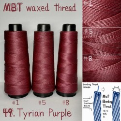 Voskovaná nit, tyrianská fialová(49.Tyrian Purple)