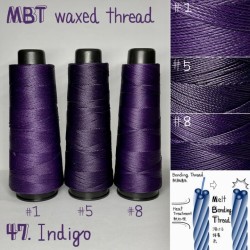 Voskovaná nit, indigo (47.Indigo)