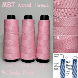Voskovaná nit, růžová ( 4.Body Pink)