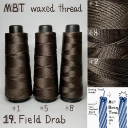 Voskovaná nit, field drab ( 19.Field Drab)