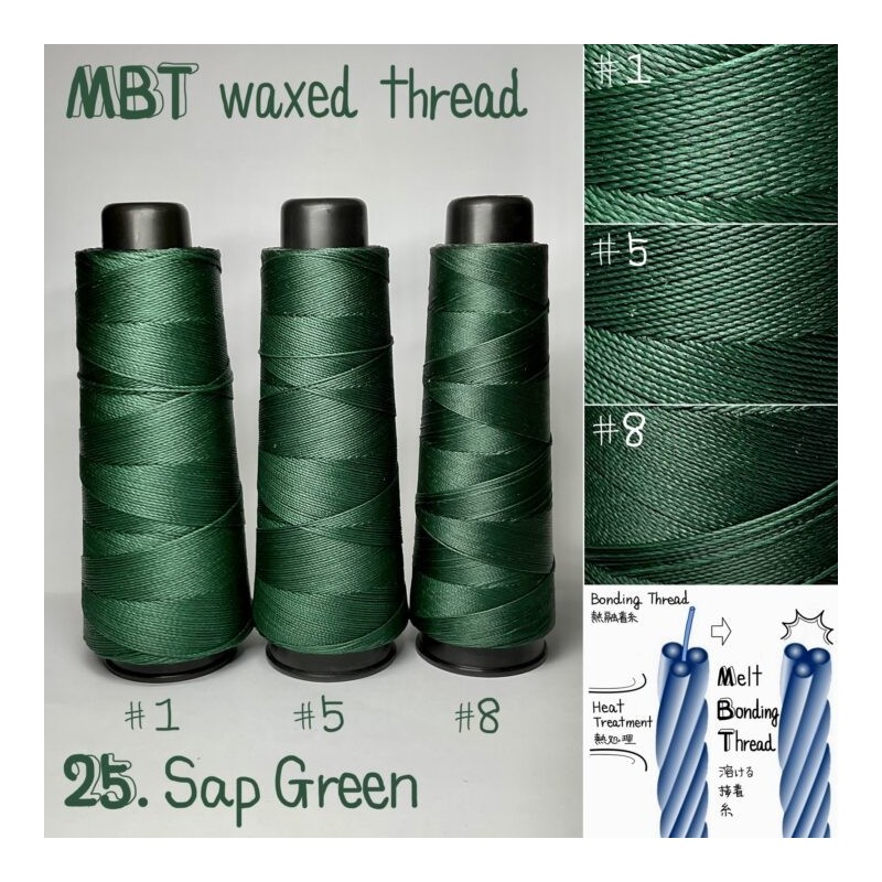 Voskovaná nit, sap green (25. Sap Green) Voskovaná nit, sap green (25. Sap Green)